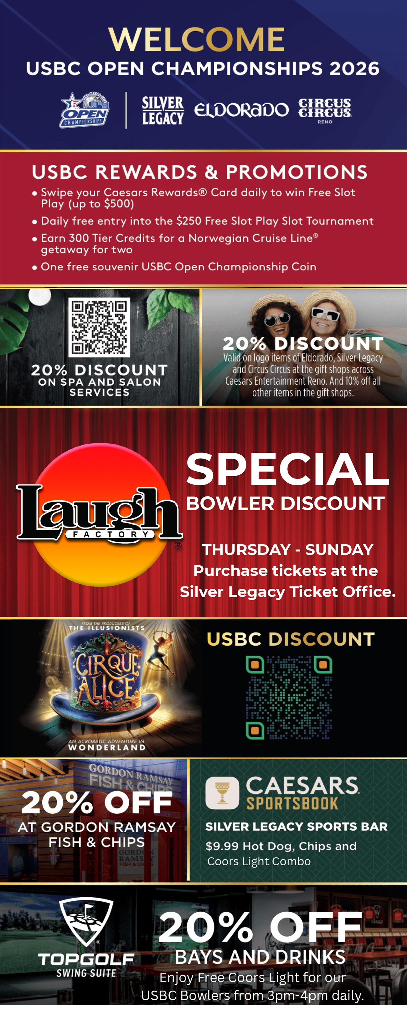 Caesars promotions for the 2026 USBC Open Championships Caesars promotions for the 2026 USBC Open Championships